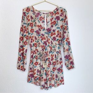 Hollister Floral Long Sleeve Romper